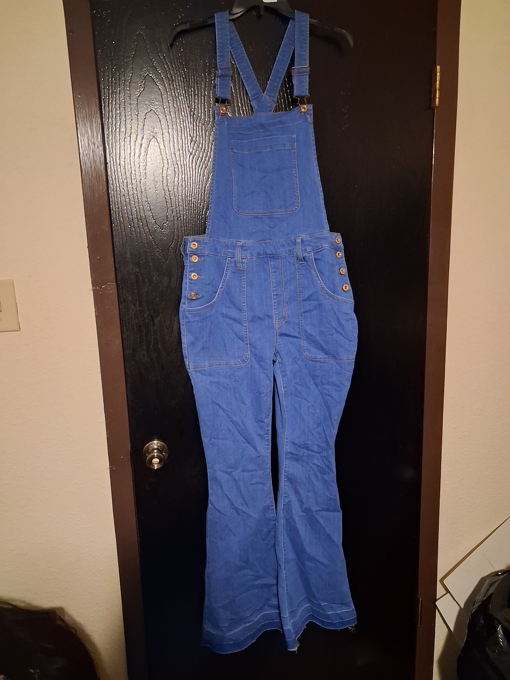 Blue Women's Denim Overalls Jumpsuit Fashionnova Xl NWT
